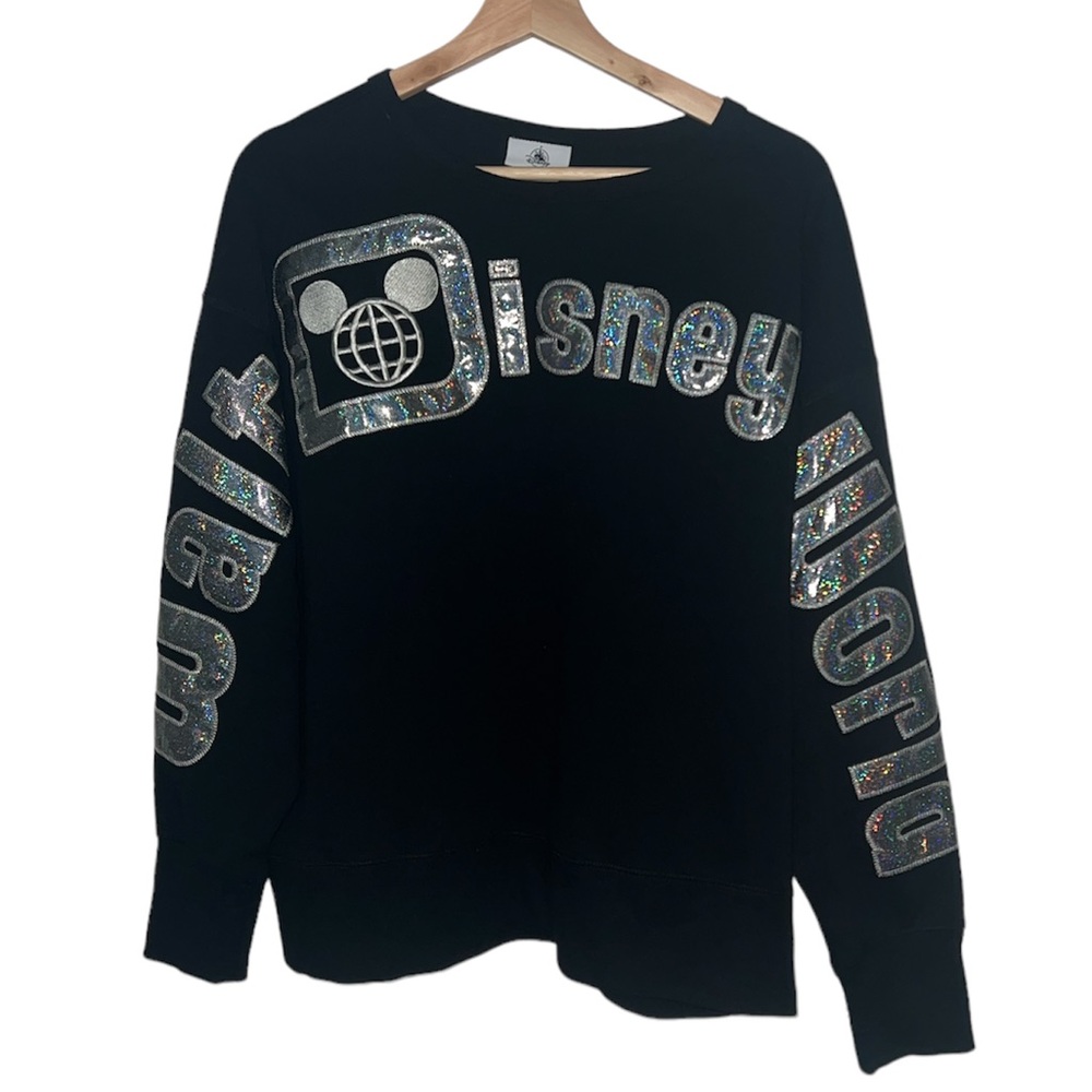 Disney Walt Disney World Glitter Iridescent Pullover Sweatshirt Size XL